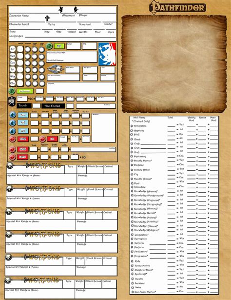 Pathfinder rpg character sheet. Things To Know About Pathfinder rpg character sheet. 